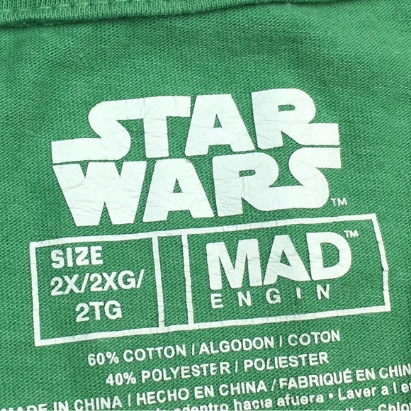 ➡️Star Wars Yoda Elf I Am Not Tee Mens Size 2X - Picture 2 of 7